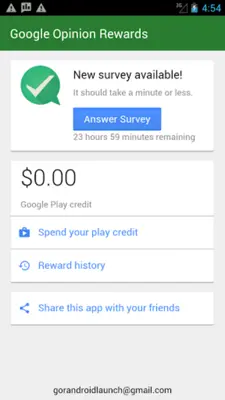 Google Opinion Rewards android App screenshot 4